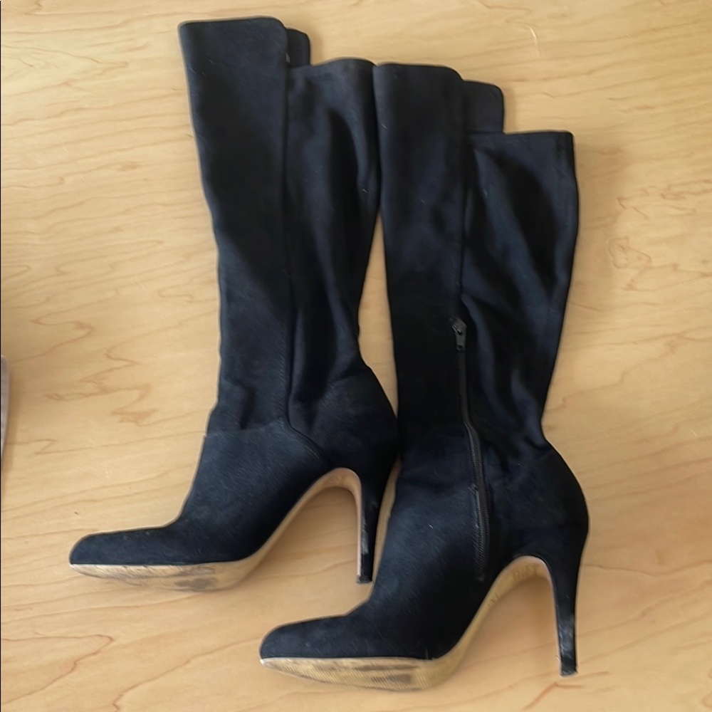 INC International Concepts Black Heeled Boots